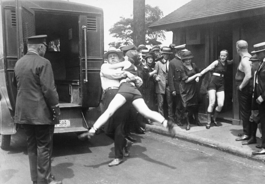 Measuring bathing cheap suits 1920