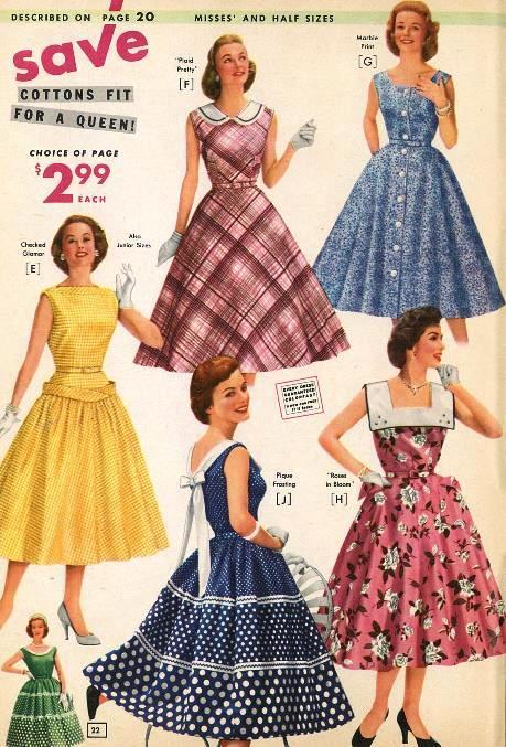 what did people wear in the 50s