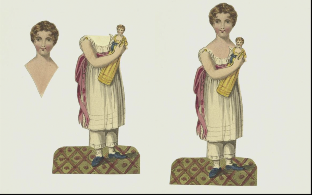 Regency Paper Doll Week: Amethyst with her Regency Underwear