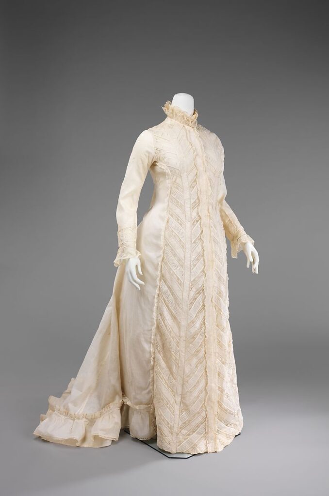 White Victorian dressing gown