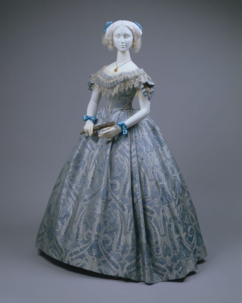 Before the Automobile: natural form era ball gown